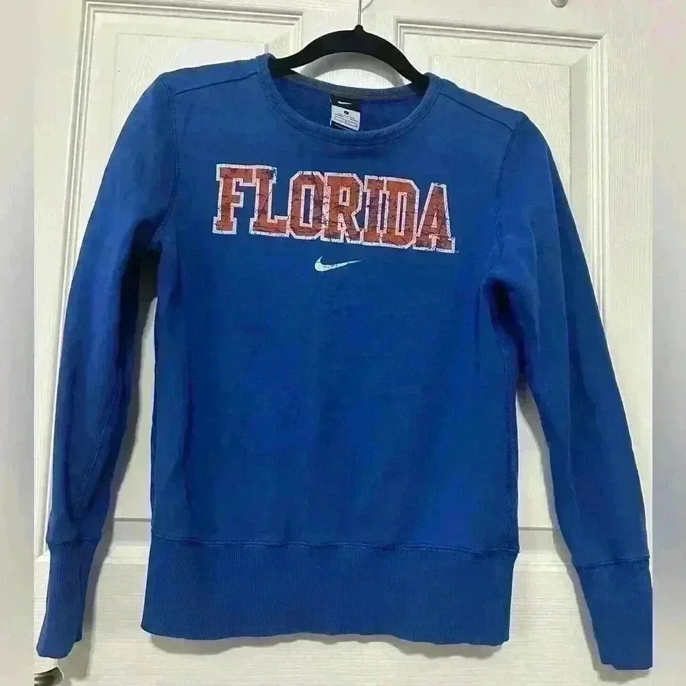 Nike Vintage Kids Florida Gators Blue Sweatshirt UF NCAA size Large